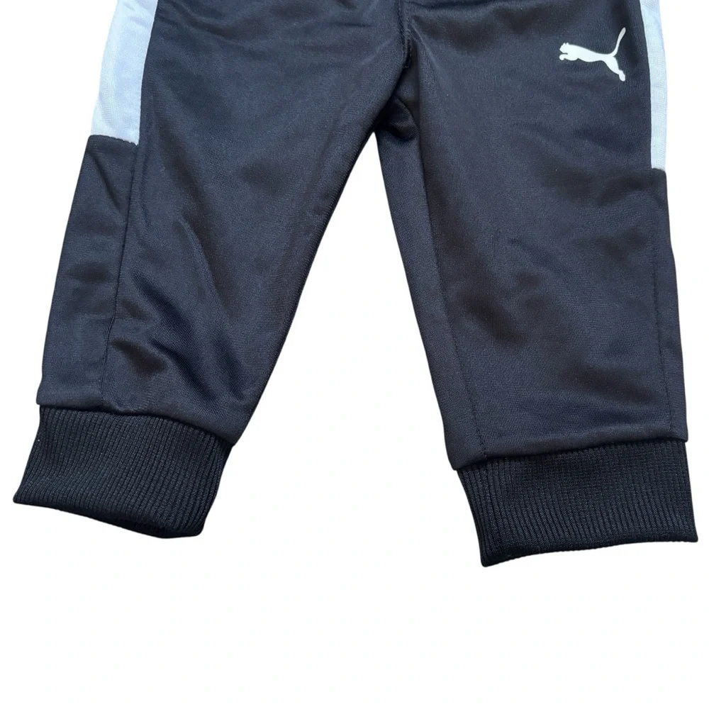 Puma Baby Boy Black & White Track Suit / Pants and Zip Up Jacket 3-6 Months - Picture 6 of 10
